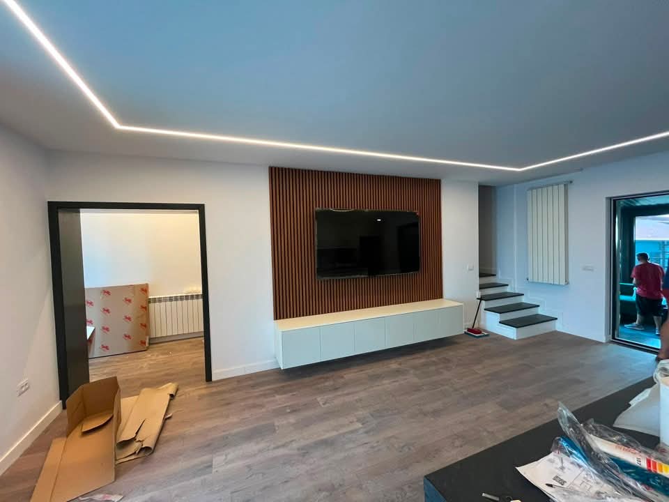 Finisaj interior – living modern – Bray Construct Huși